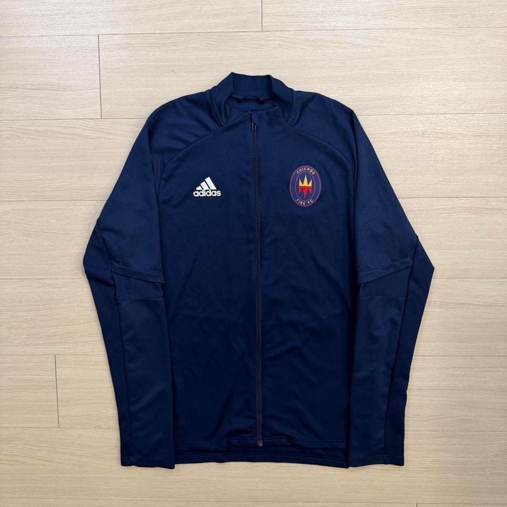 Adidas Aeroready Chicago Fire Football Club Full Zip Jacket Mens Size Medium